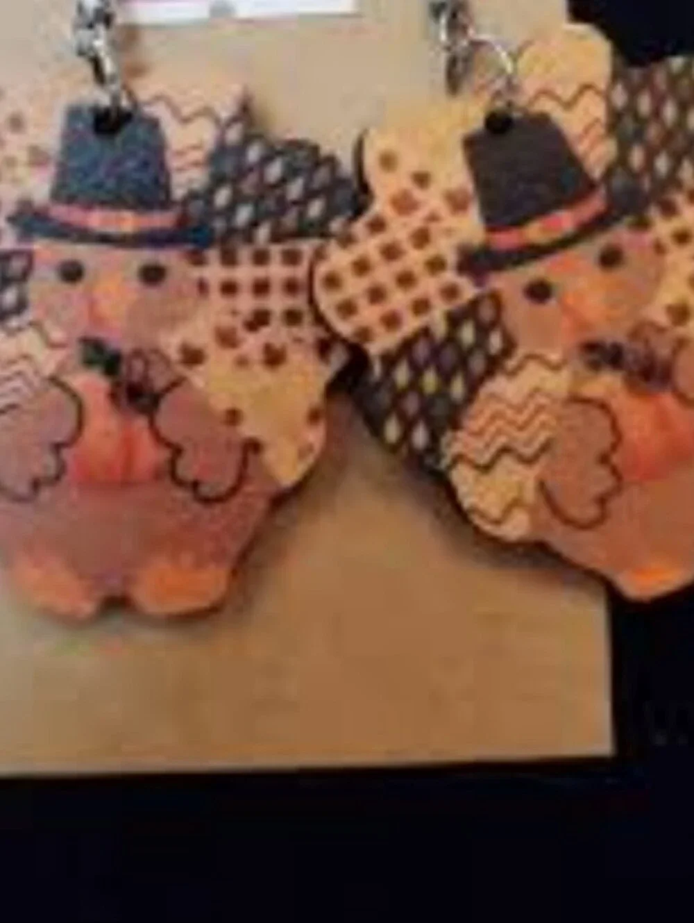 $8 Each Or Bundle 5/$20 Kids Thanksgiving Turkey Dangle Earrings